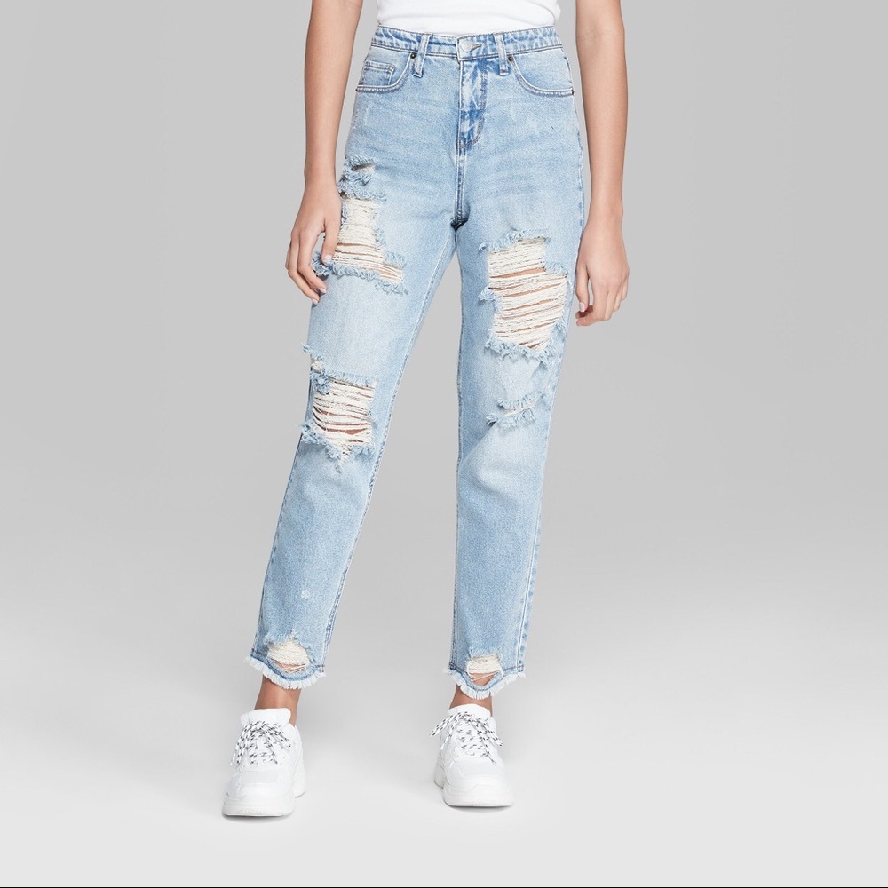Wild Fable distressed mom jeans